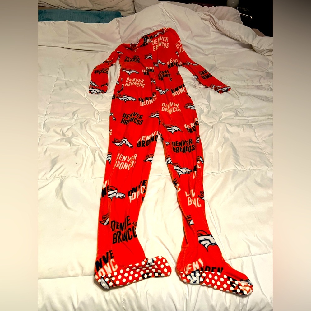 Broncos adult onesie